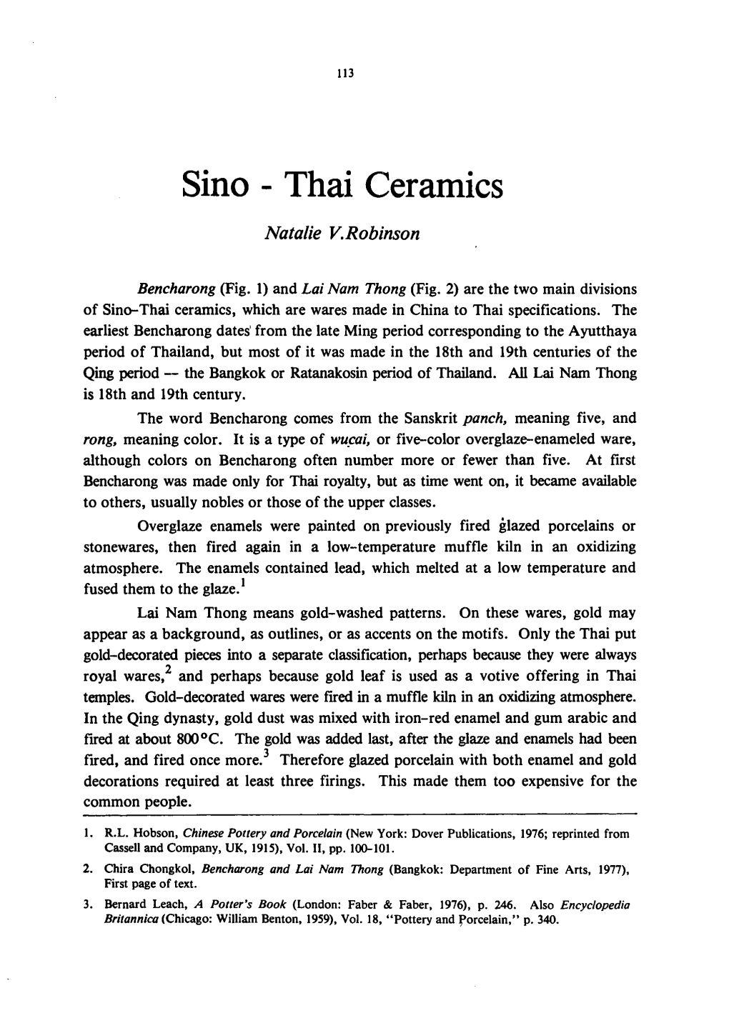 Sino - Thai Ceramics