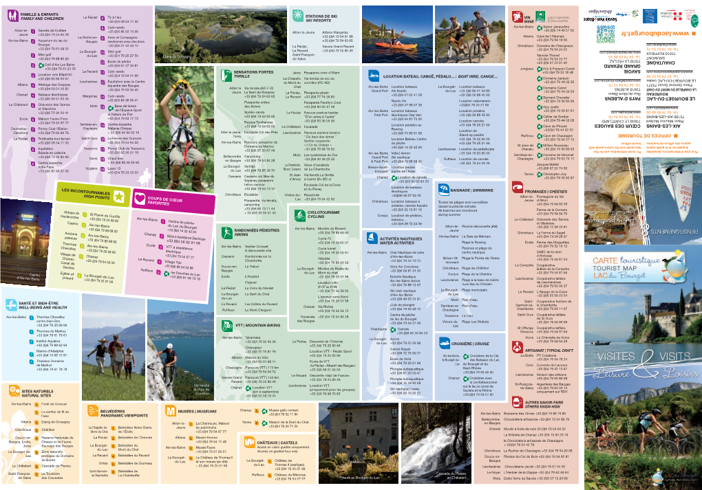 Carte Touristique Aix-Les-Bains