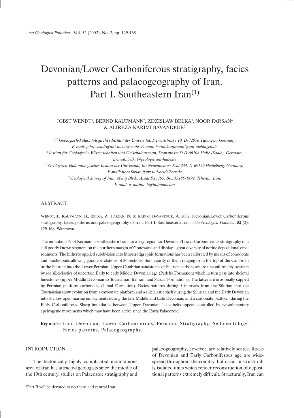 Acta Geologica Polonica, Vol