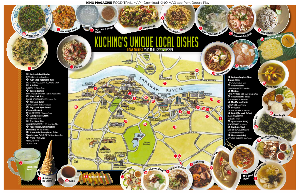 Kuching's Unique Local Dishes