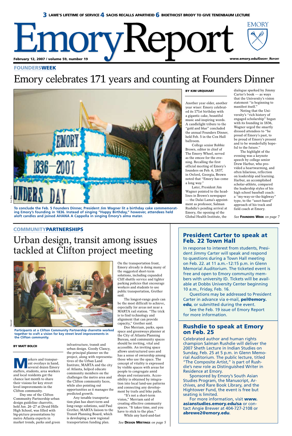 Emory Celebrates 171 Years and Counting at Founders Dinner