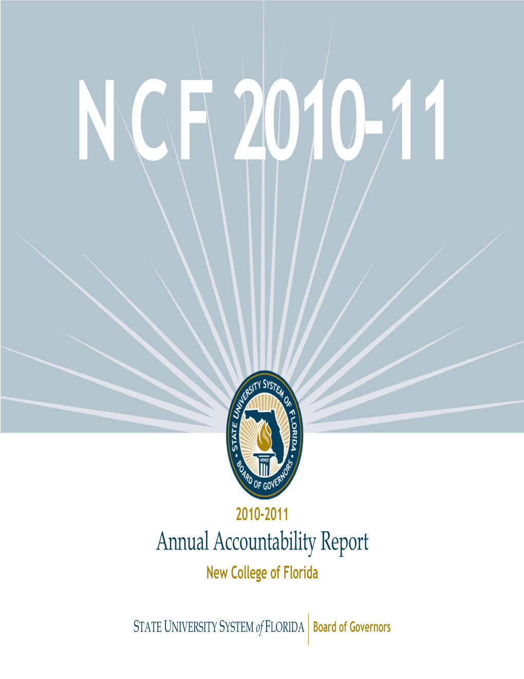 Annual Accountability Report New College of Florida