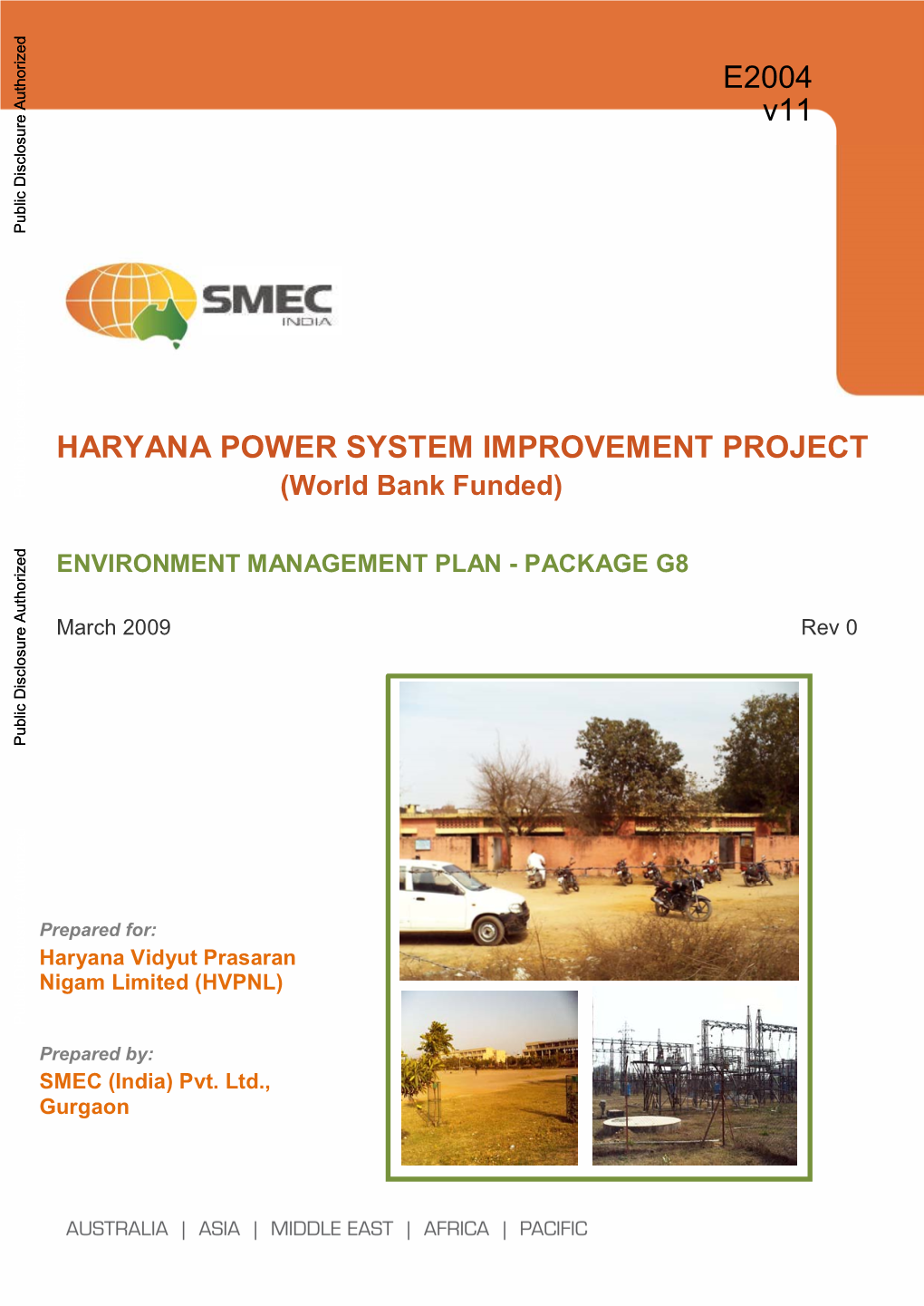 HARYANA POWER SYSTEM IMPROVEMENT PROJECT (World