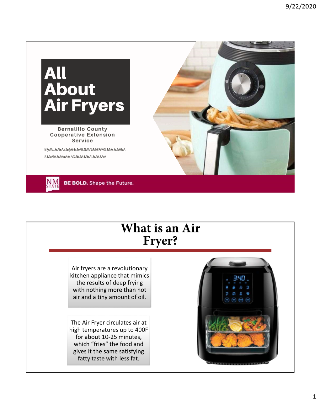 Air Fryer Presentation