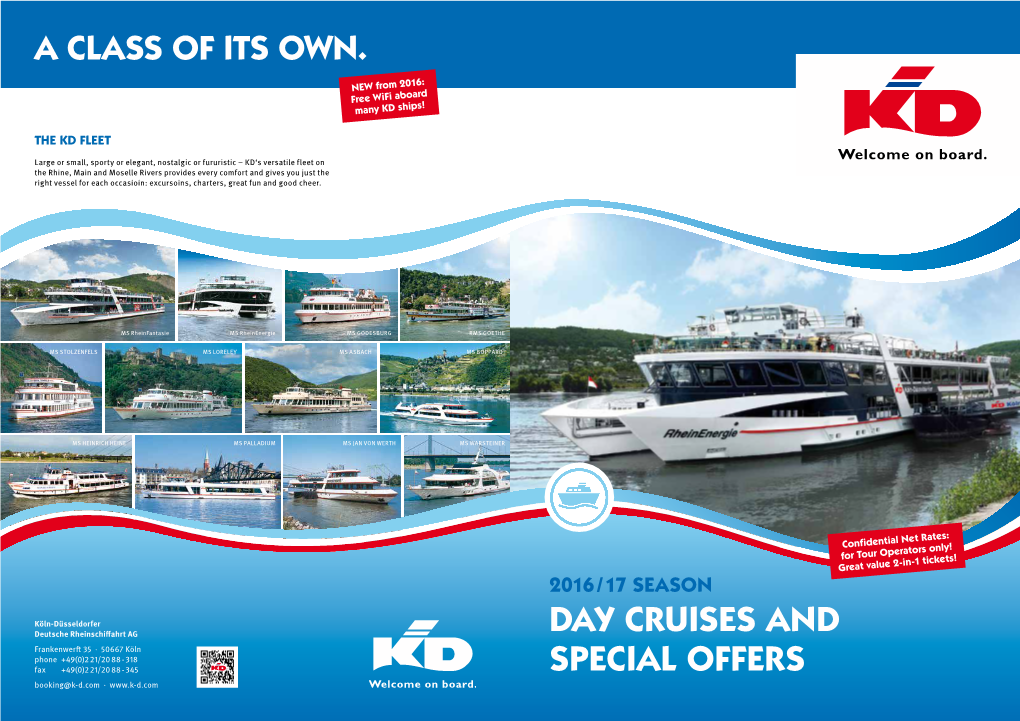 Day Cruises and Special Offers