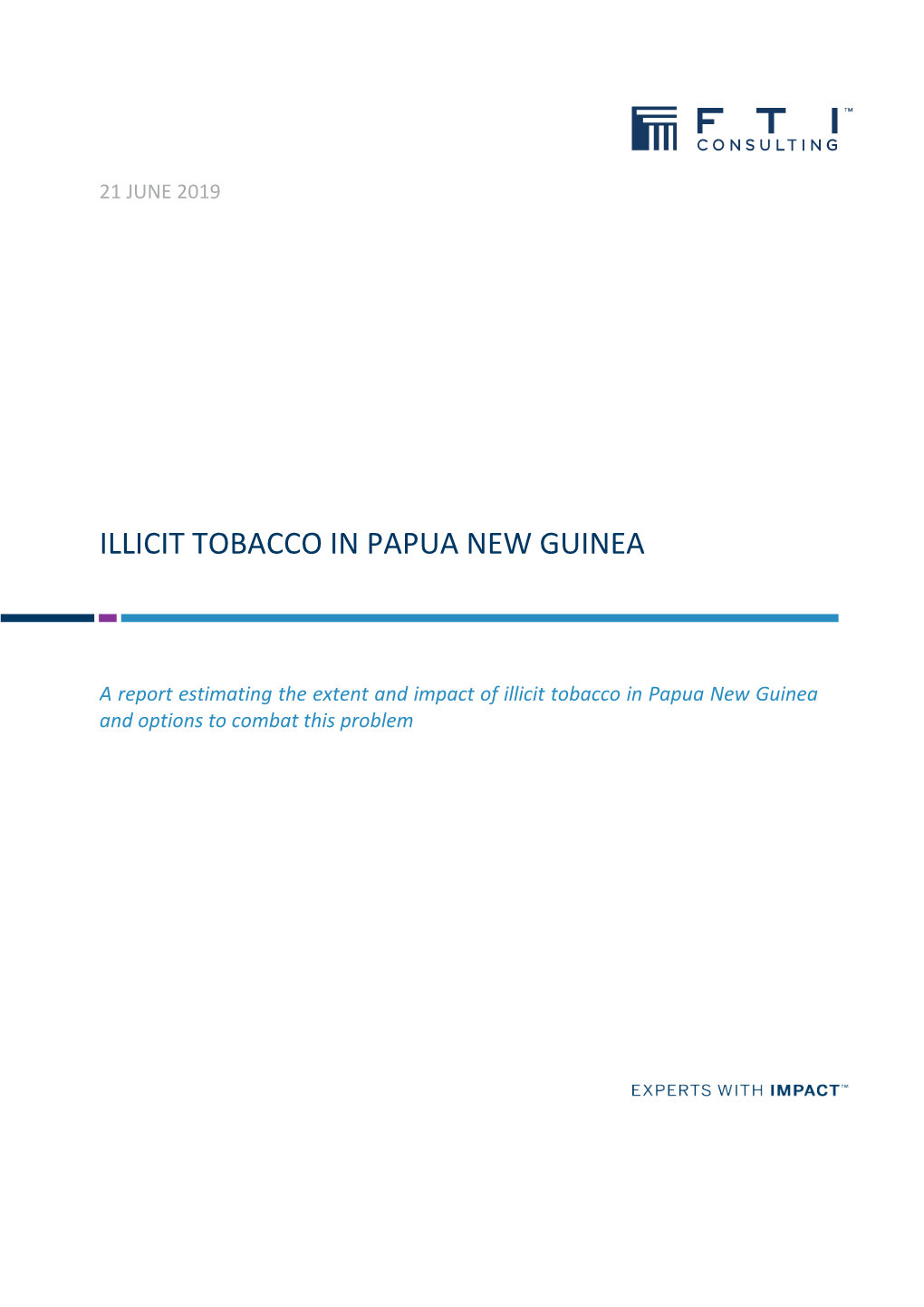 Illicit Tobacco in Papua New Guinea