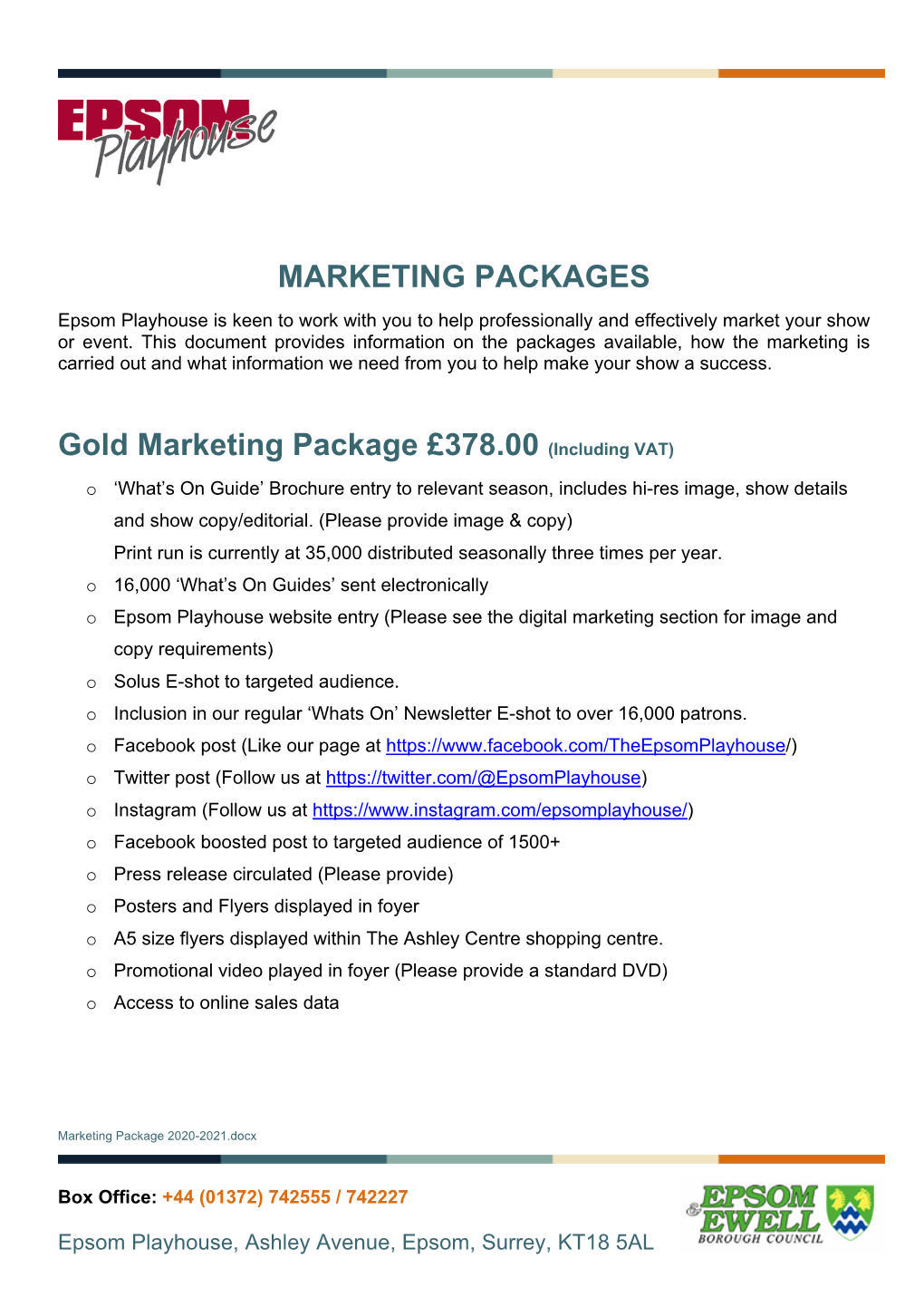 Marketing Package 2020-2021.Docx