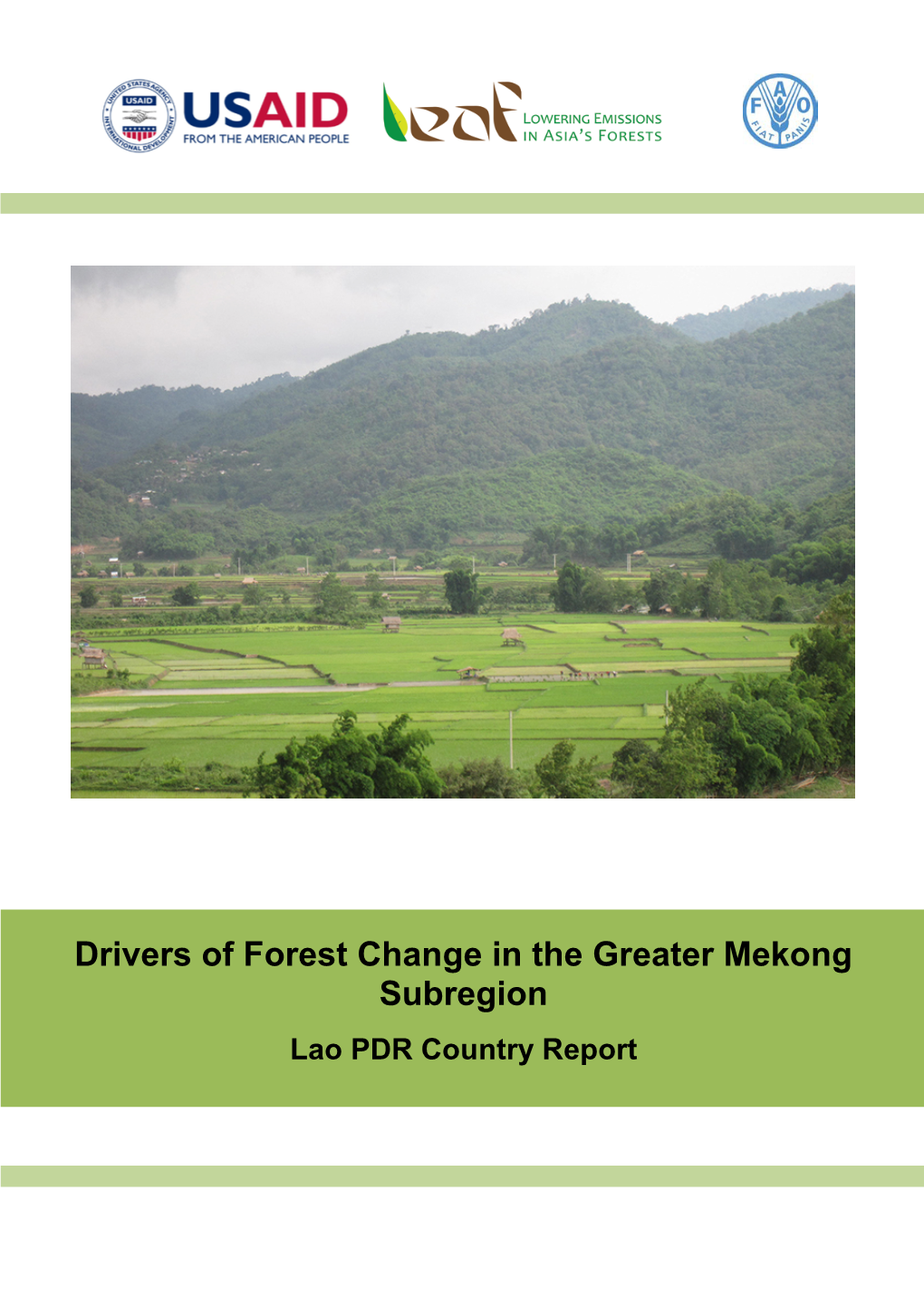 Lao PDR Country Report