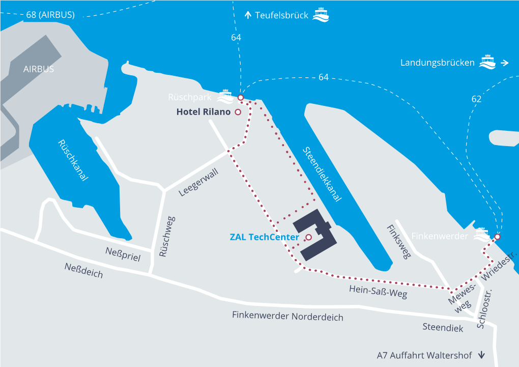 Neßpriel Neßdeich Rüschweg Finkenwerder Norderdeich