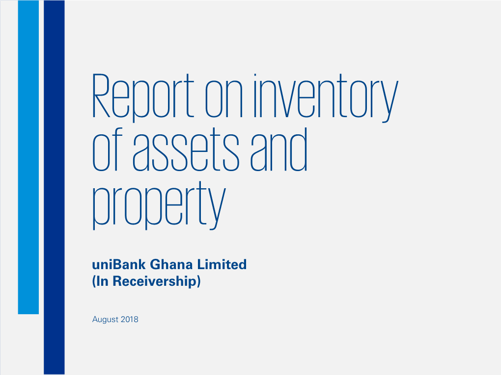 Report on Inventory of Assets and Property