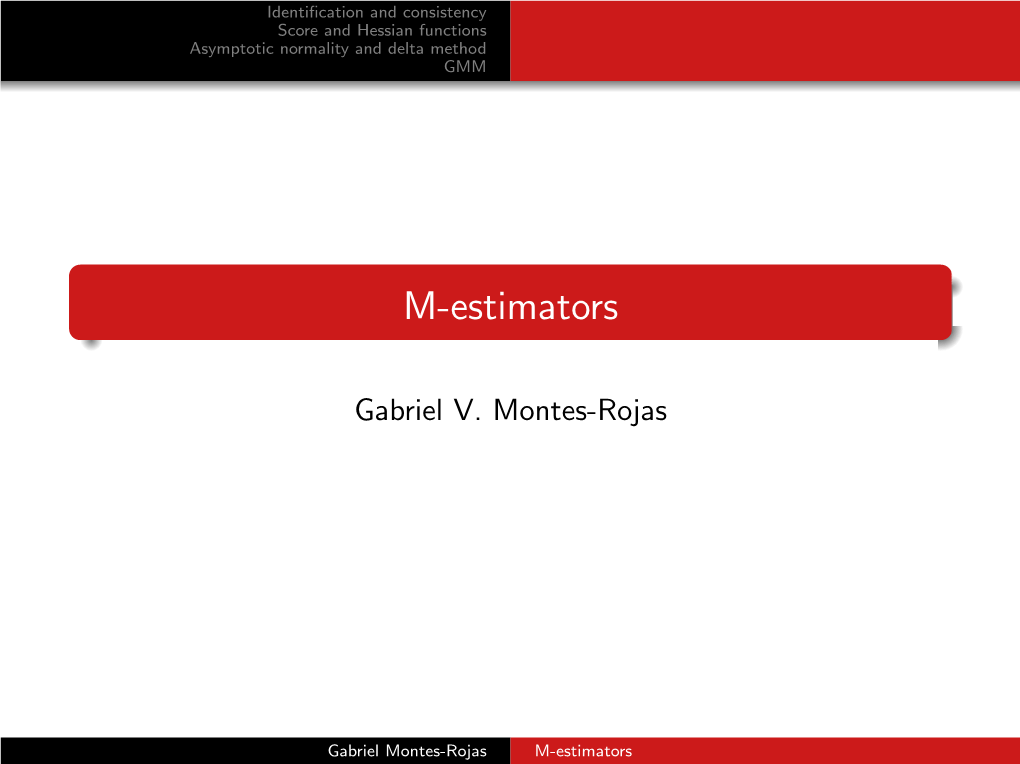 M-Estimators