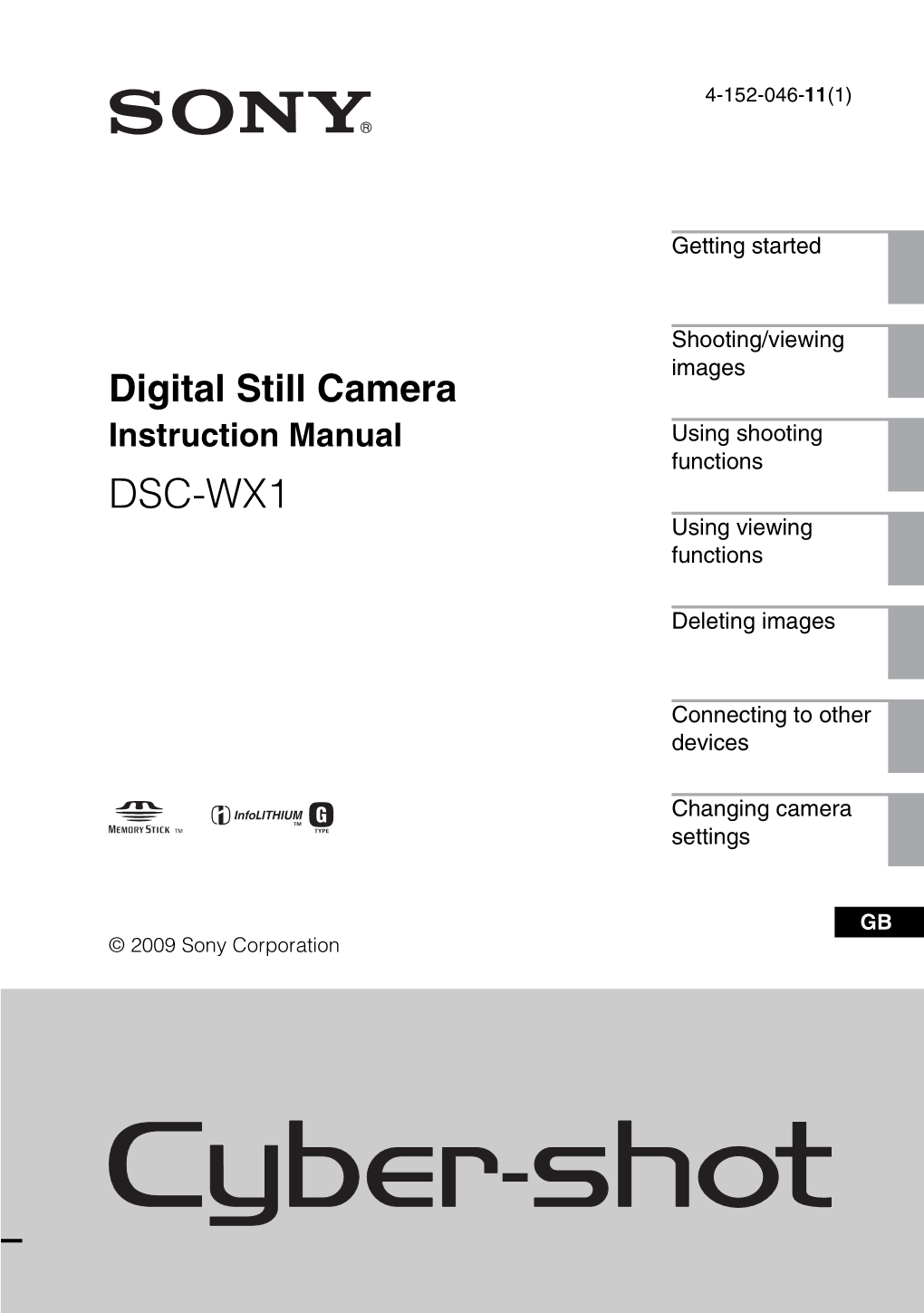 DSC-WX1 Using Viewing Functions