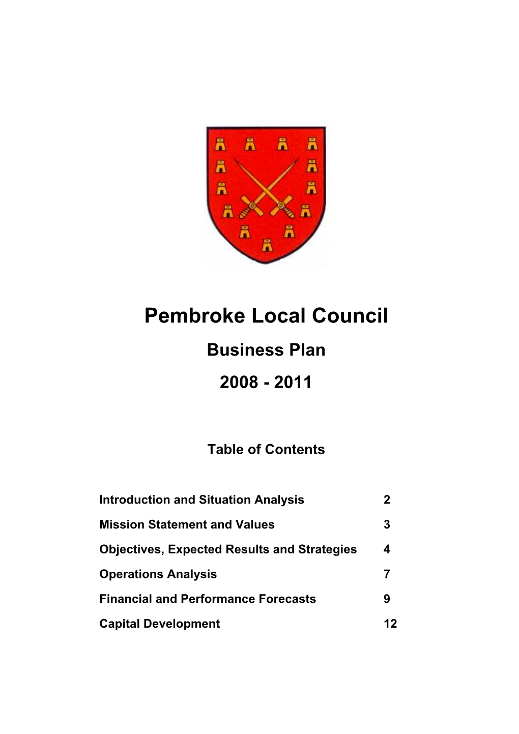 Business Plan 2008-2011