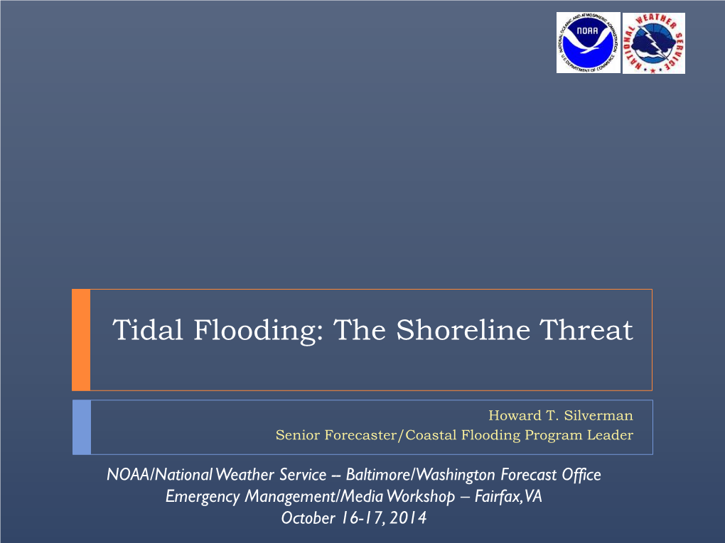 Tidal Flooding: the Shoreline Threat