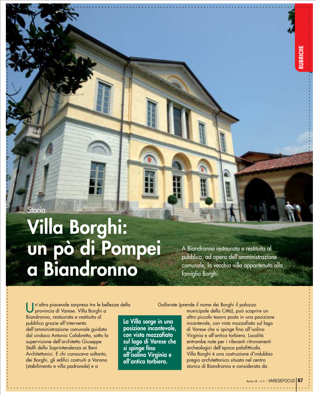 Villa Borghi: Un Pò Di Pompei a Biandronno