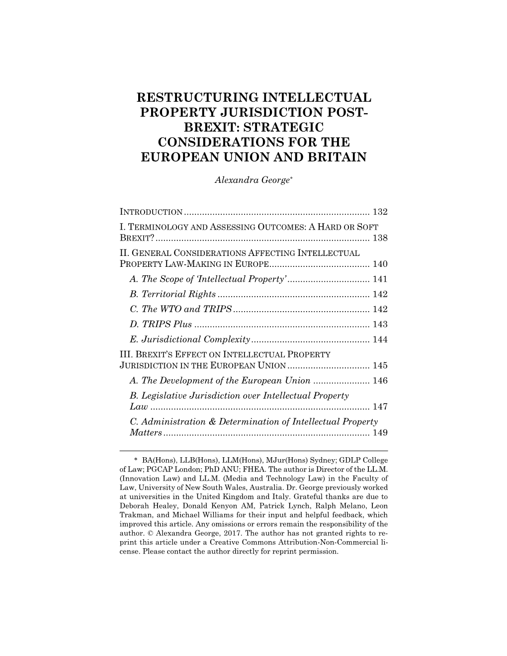 Brexit: Strategic Considerations for the European Union and Britain