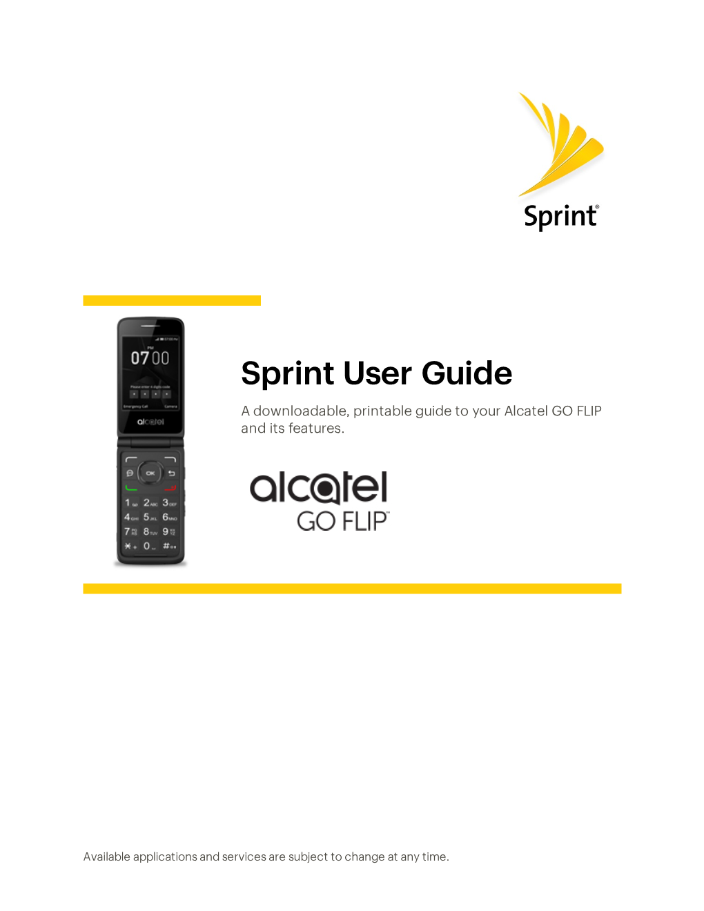 Alcatel GO FLIP User Guide