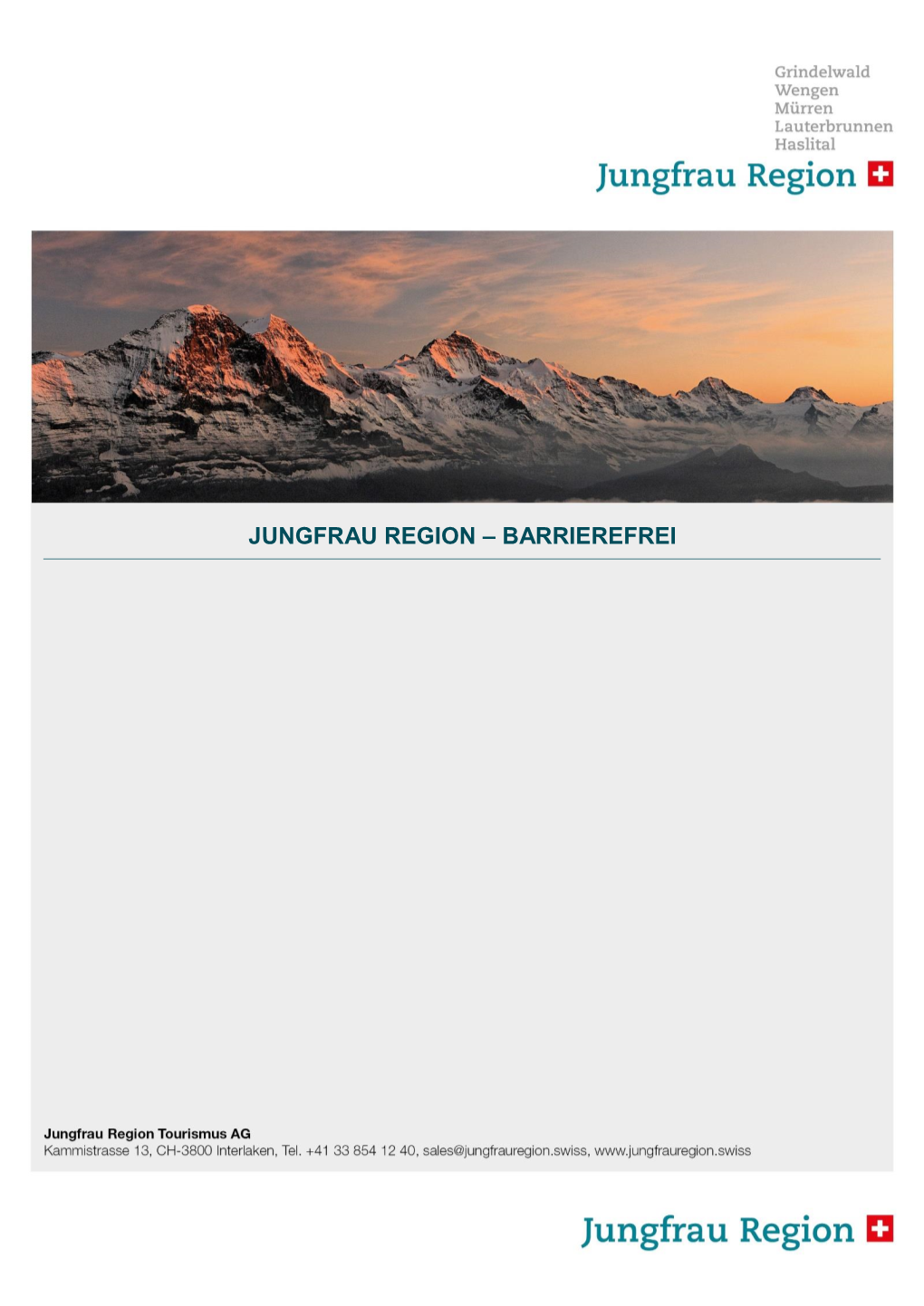 Jungfrau Region – Barrierefrei
