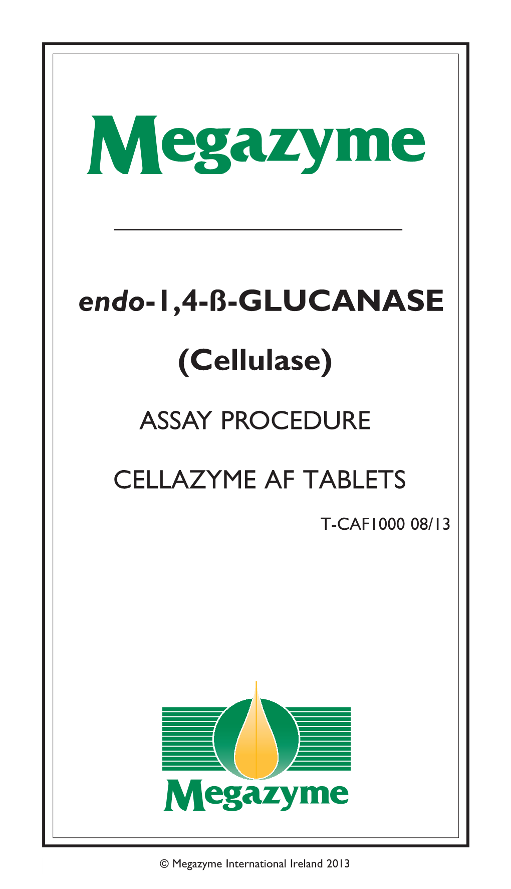 Endo-1,4-ß-GLUCANASE (Cellulase)