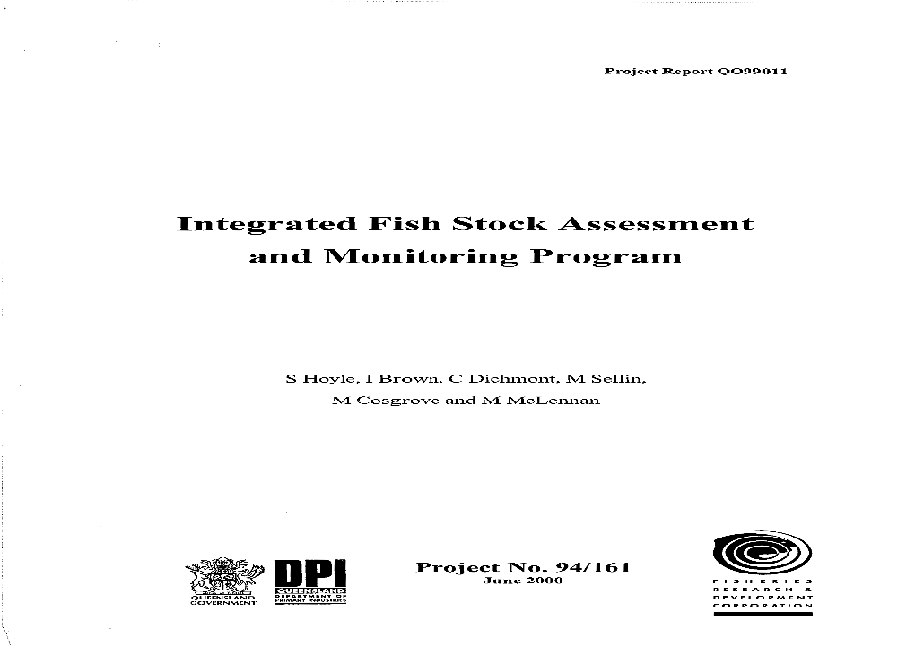 Integrated Fish Stock Assessment and Monitoring Program