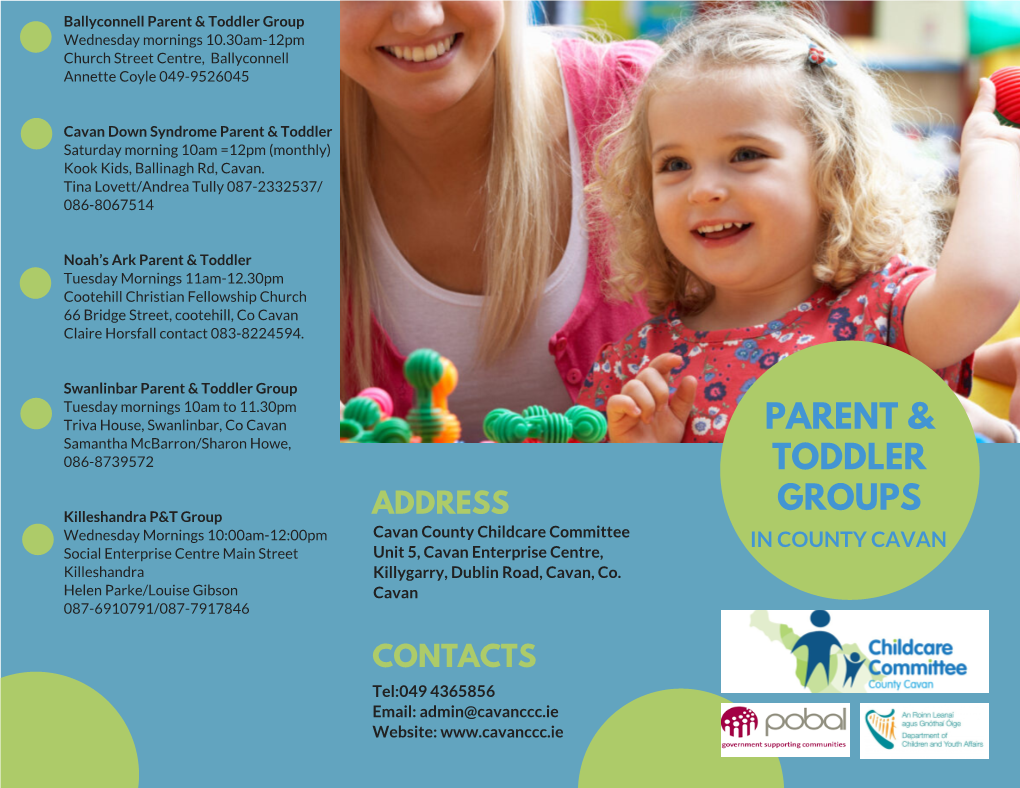 Parent and Toddler Groups County Cavan