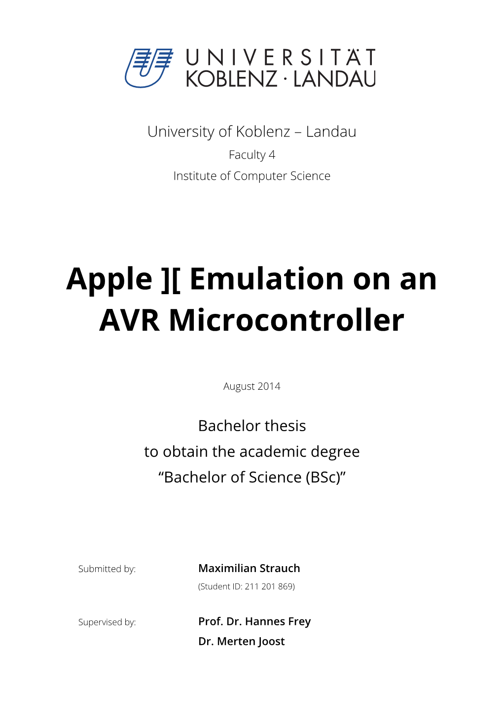 Apple ][ Emulation on an AVR Microcontroller