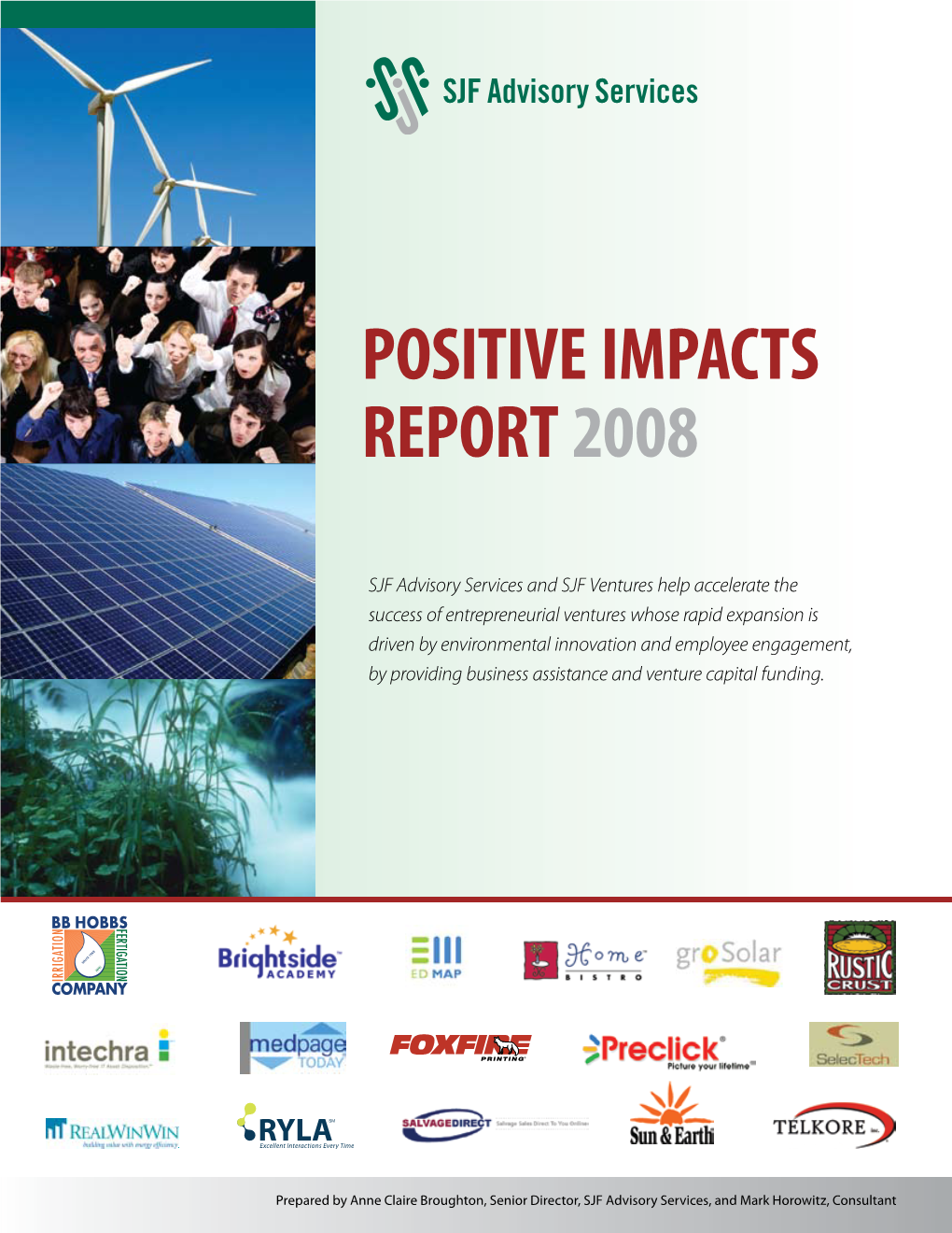 Positive Impacts Report 2008