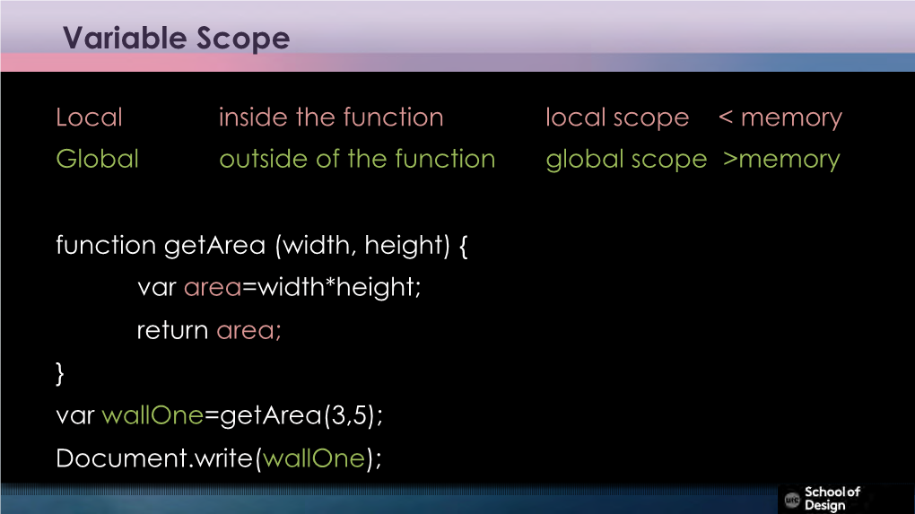 Variable Scope