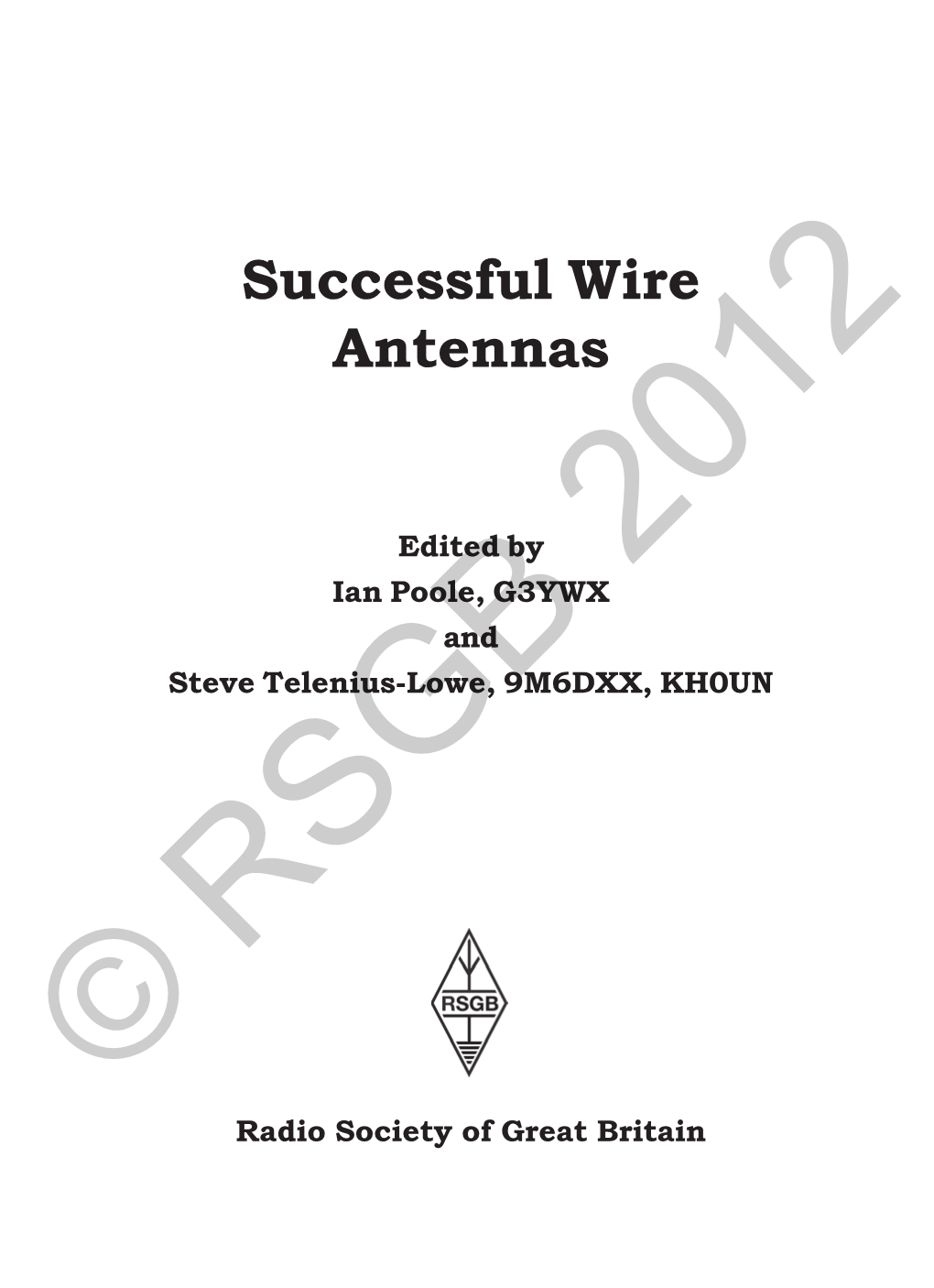Successful Wire Antennas PRELIMS.P65