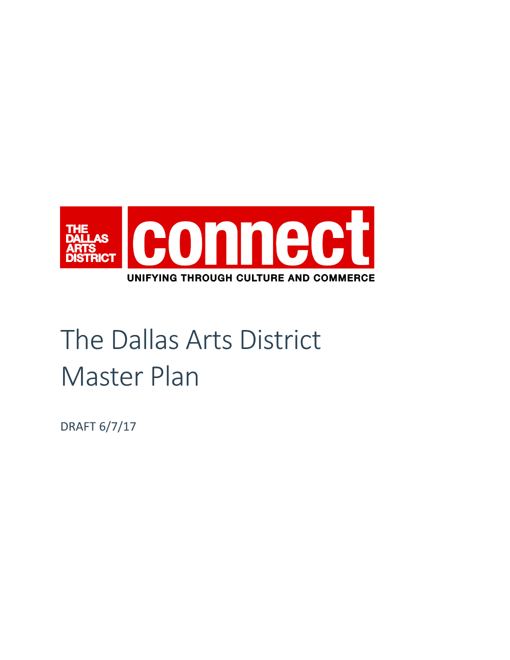 Dallas Arts District Master Plan DRAFT