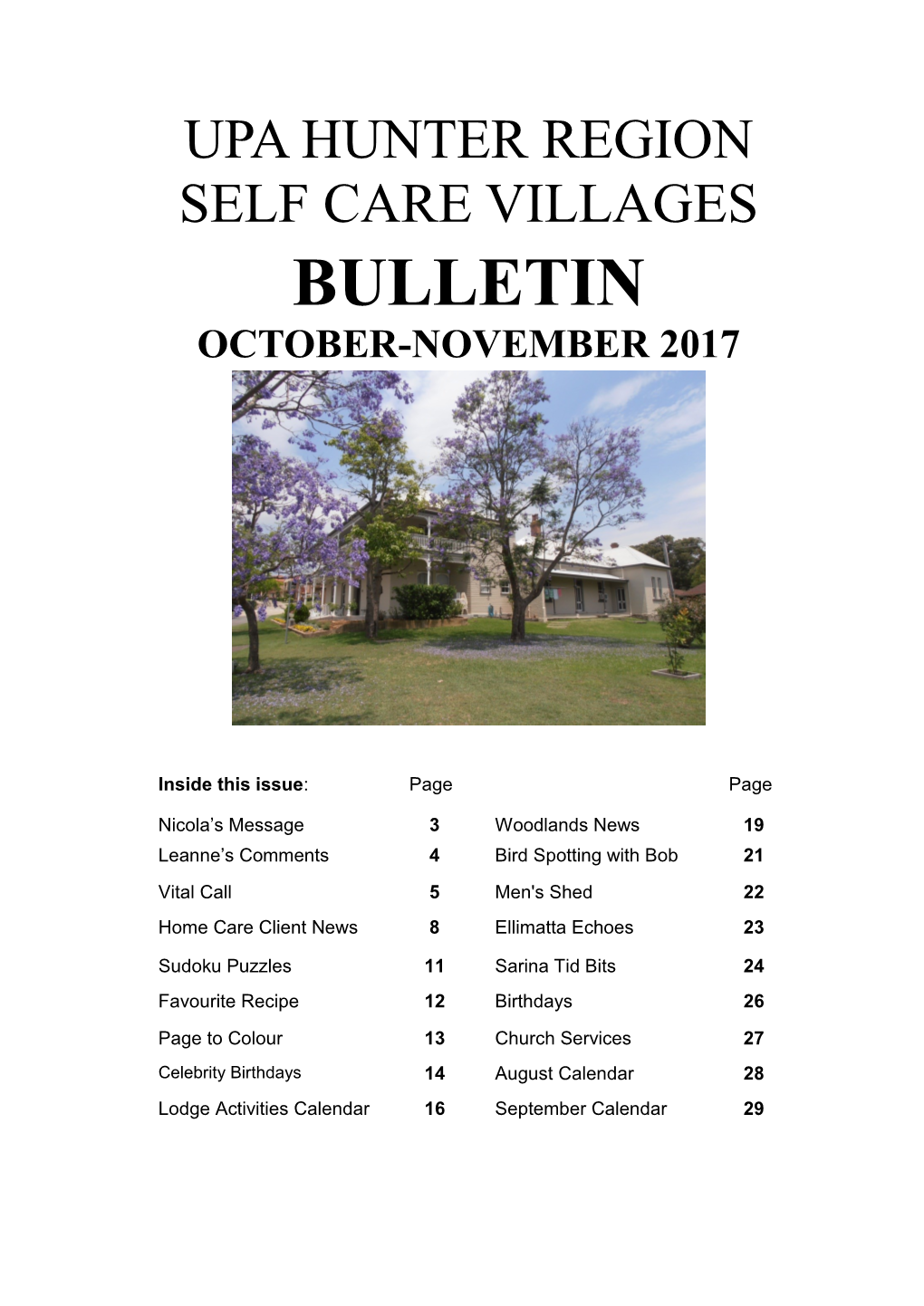 Bulletin October-November 2017
