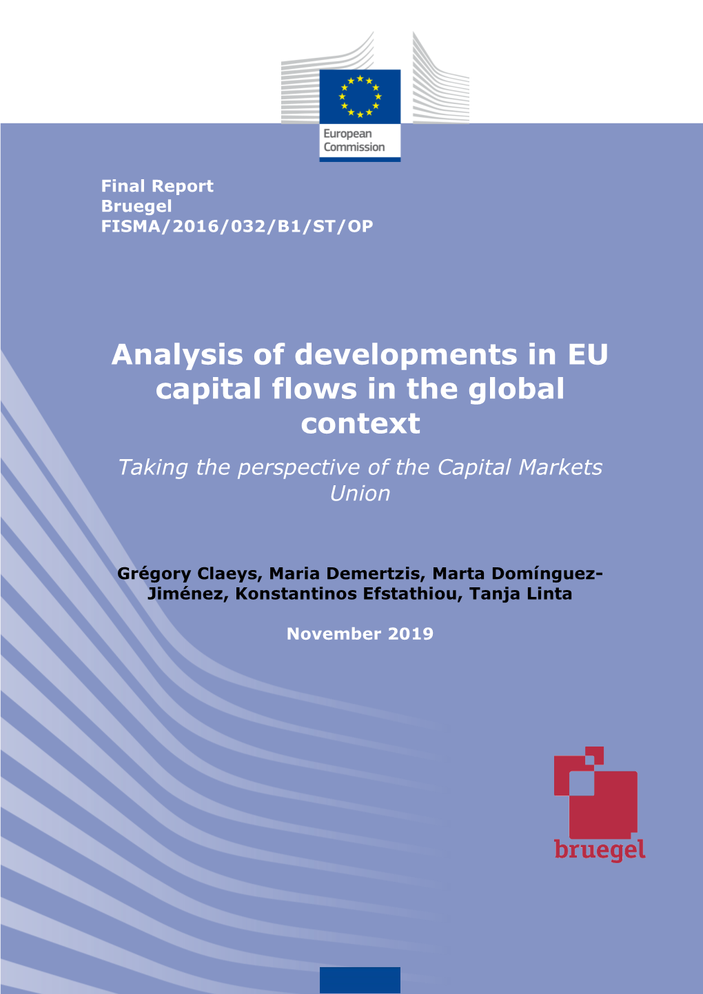 Analysis of Developments in EU Capital Flows in the Global Context