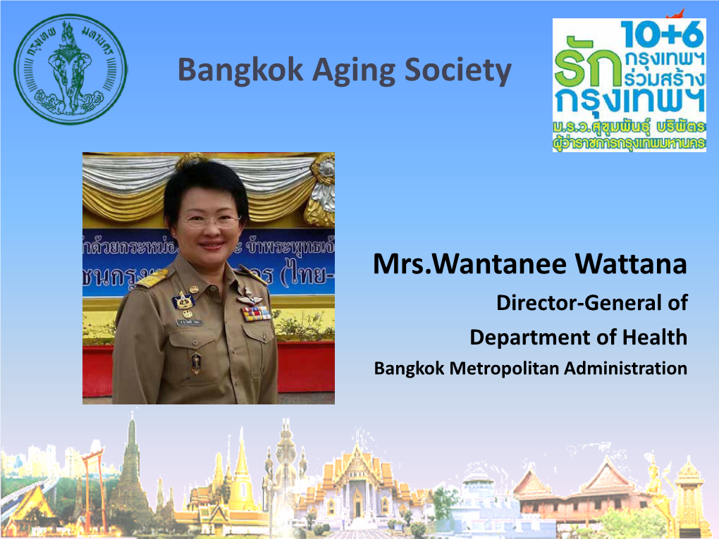 Bangkok Aging Society
