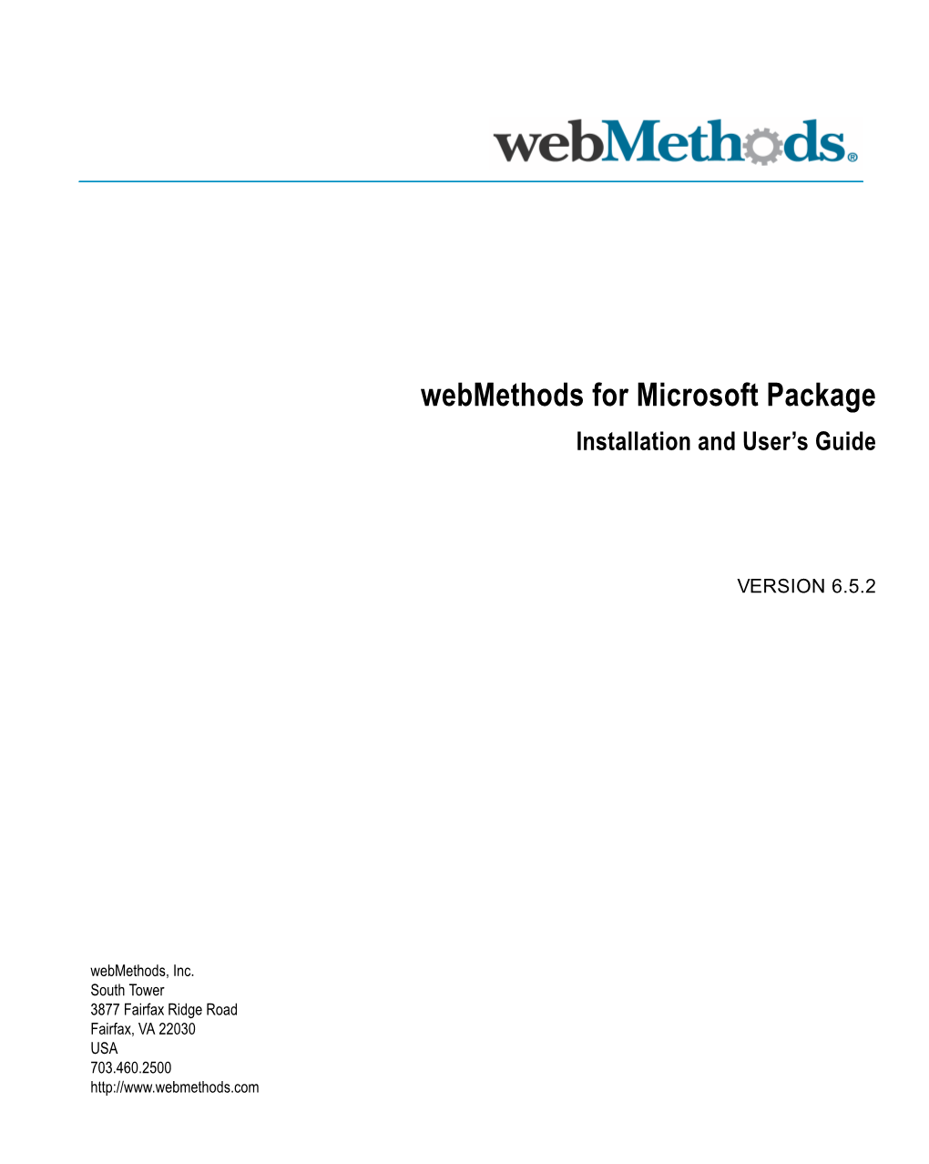 Webmethods for Microsoft Package Installation and User's Guide 6.5.2.Pdf