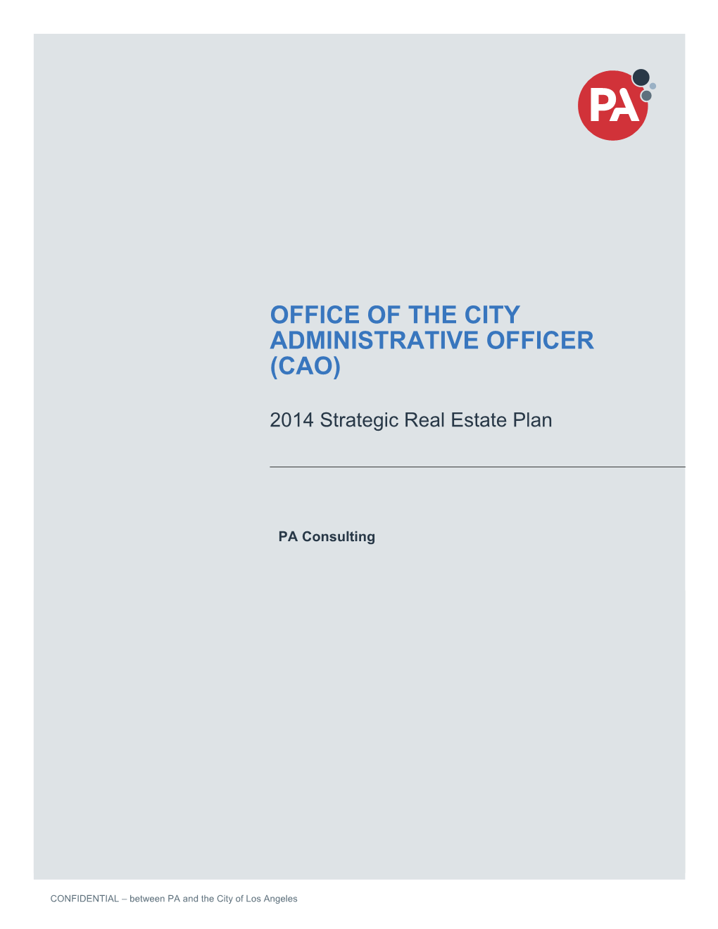 Office of the City Administrative Officer (Cao)