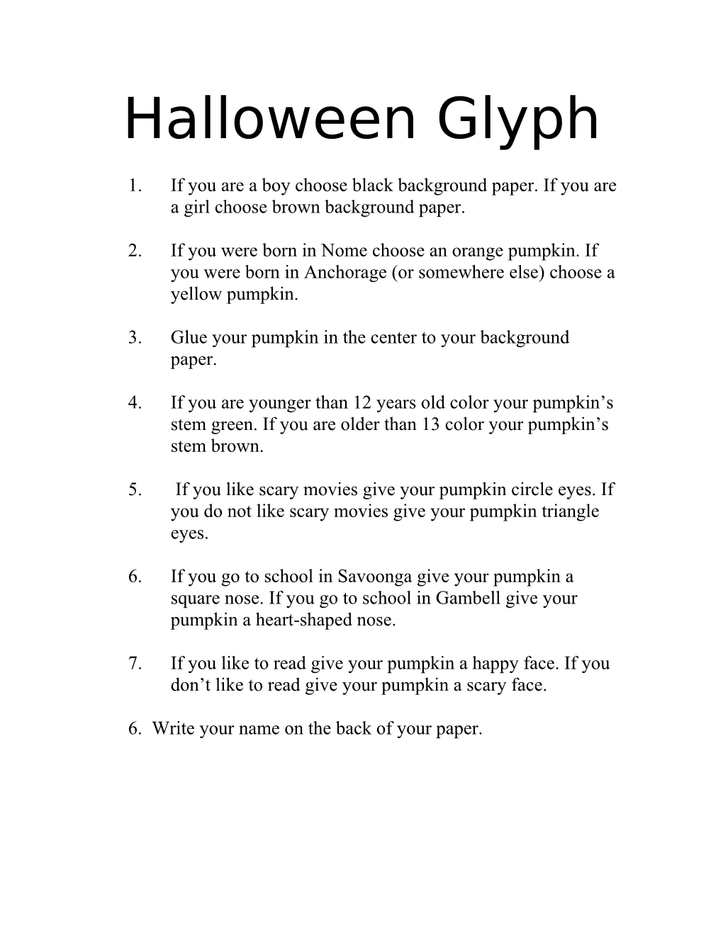 3. Glue Your Pumpkin in the Center to Your Background Paper