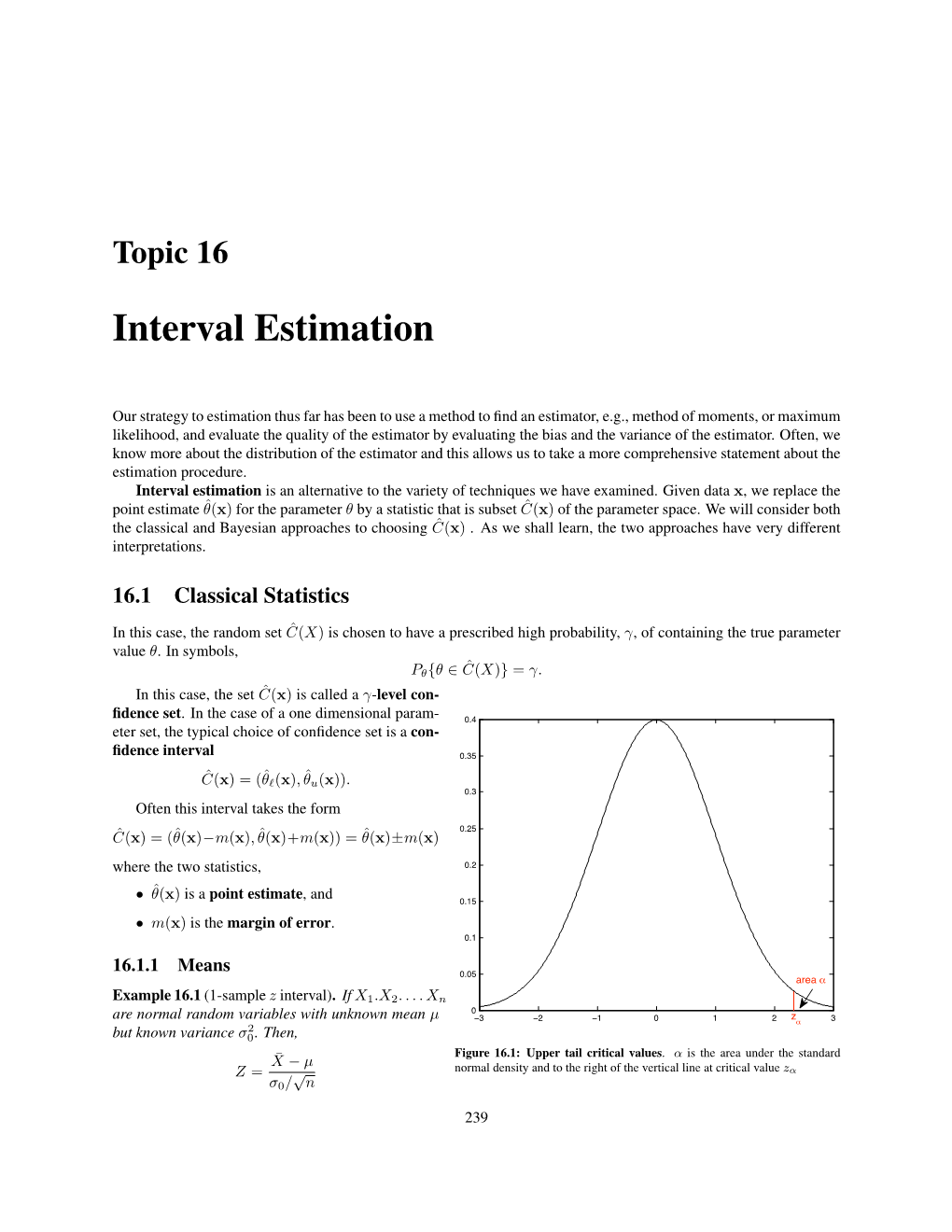 Interval Estimation