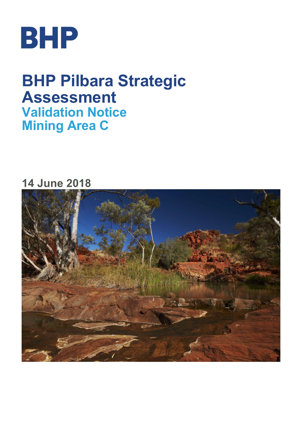 BHP Pilbara Strategic Assessment Validation Notice Mining Area C