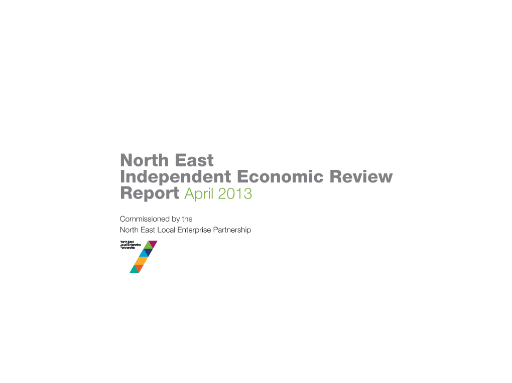 North East Independent Economic Review in 2013