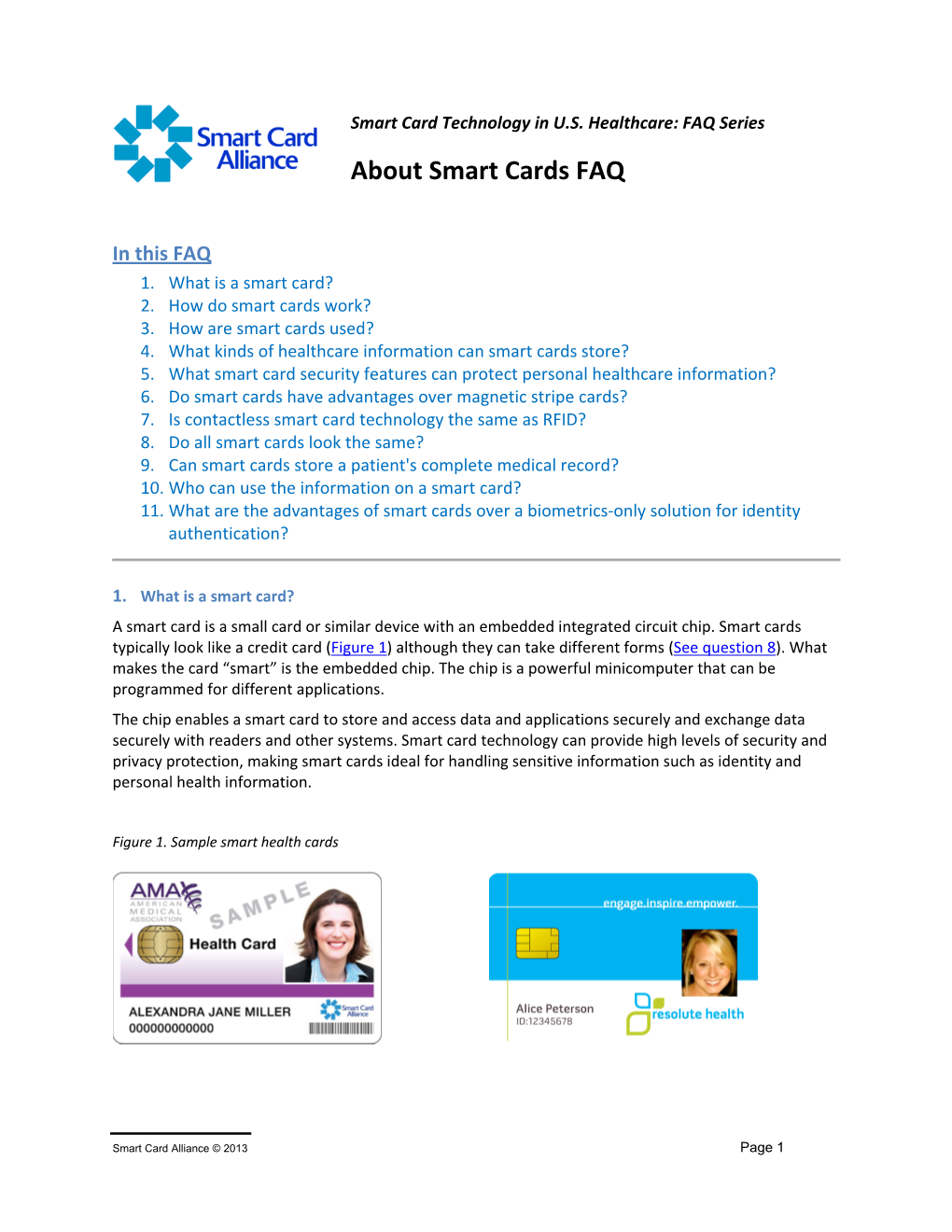 About Smart Cards FAQ