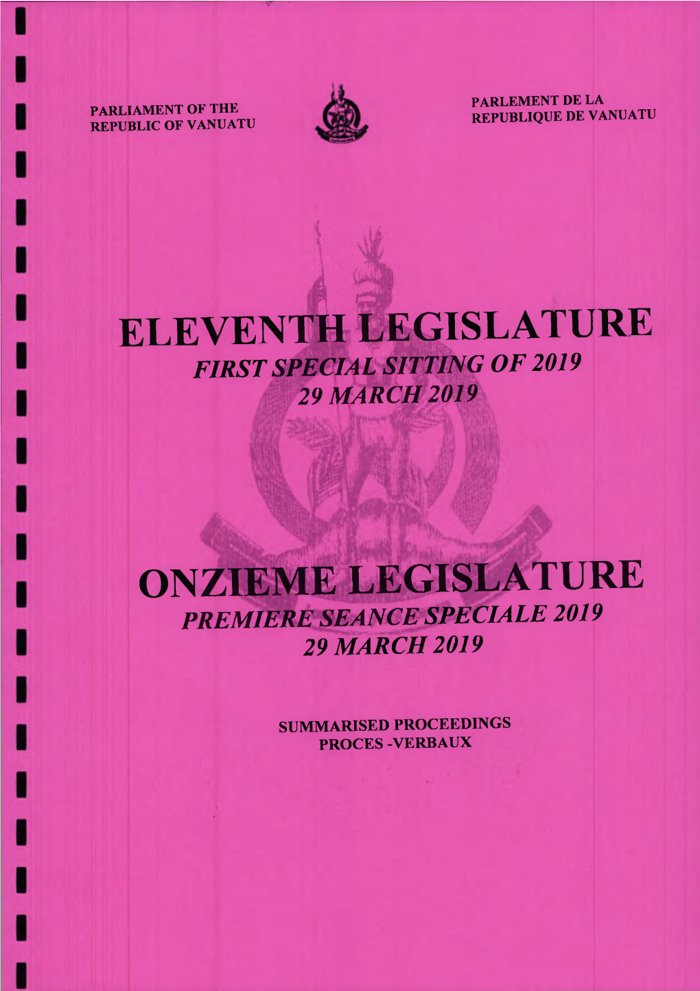 First Special Sitting of 2019 (29 March).Pdf