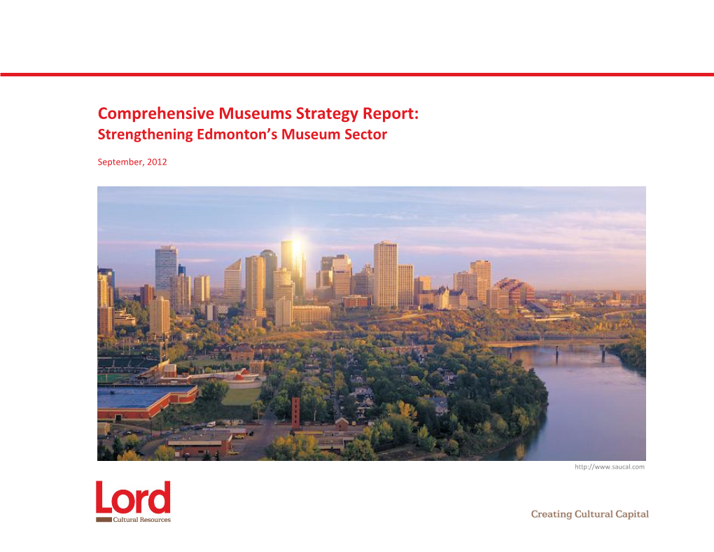 Comprehensive Museums Strategy Report: Strengthening Edmonton's