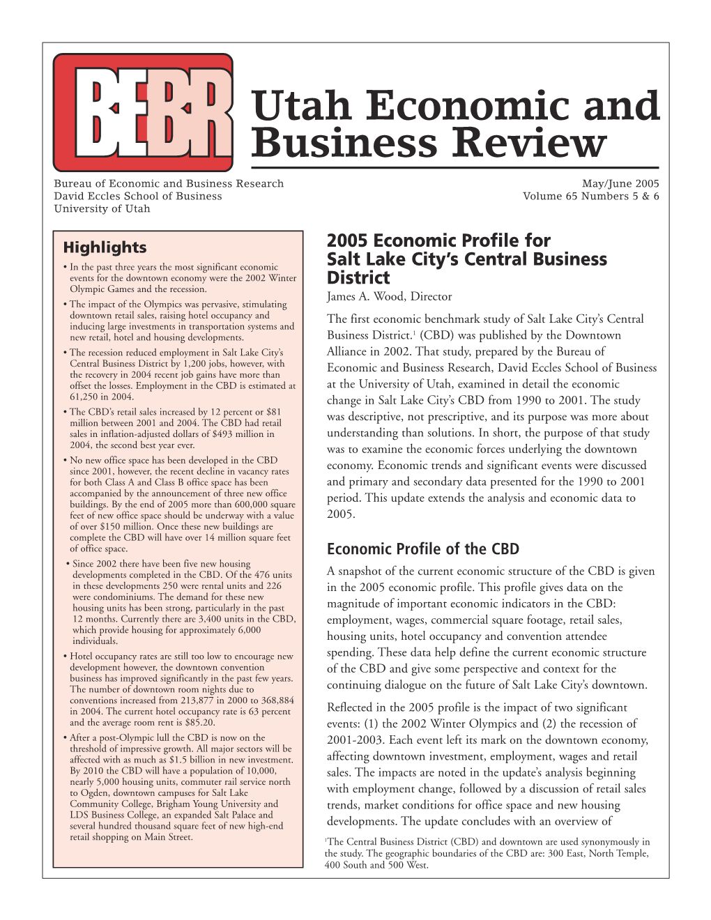 Utah Economic and Business Review