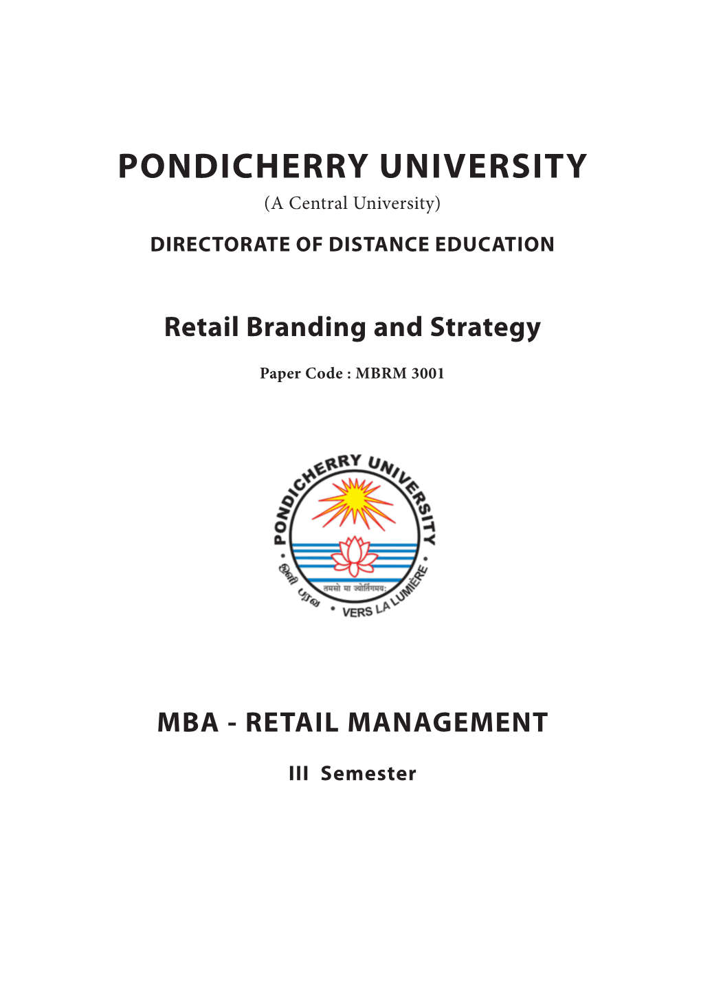 Retail Branding & Strategy