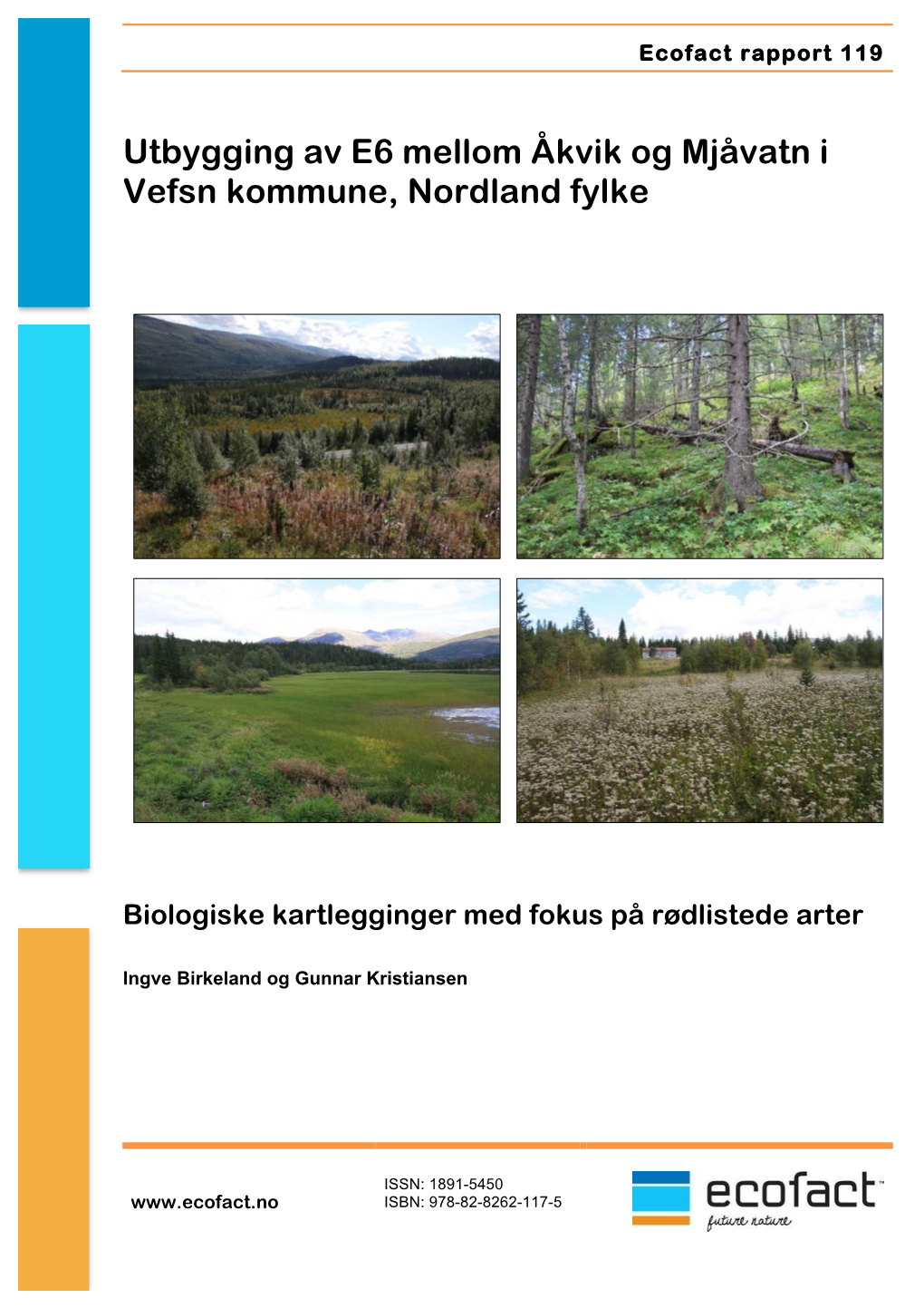 Utbygging Av E6 Mellom Åkvik Og Mjåvatn I Vefsn Kommune, Nordland Fylke