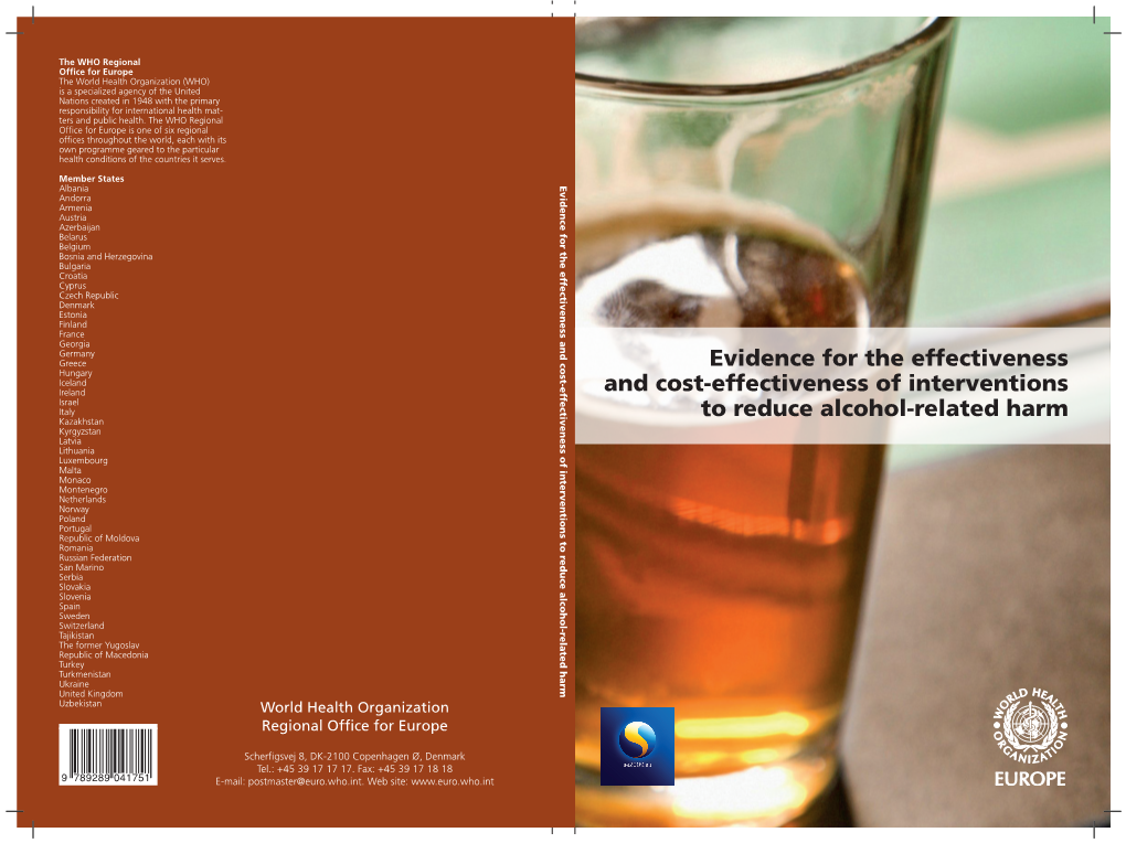 Reduce Alcohol-Related Harm