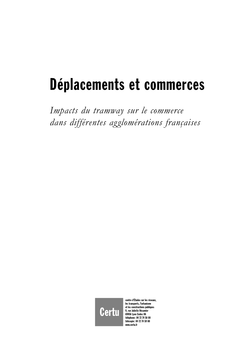 Deplacements Et Commerces