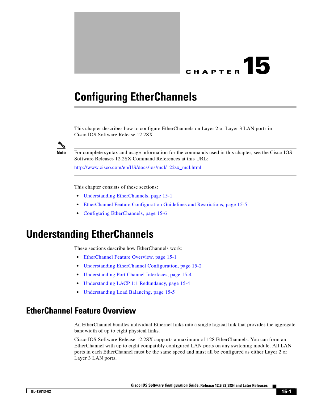 Configuring Etherchannels