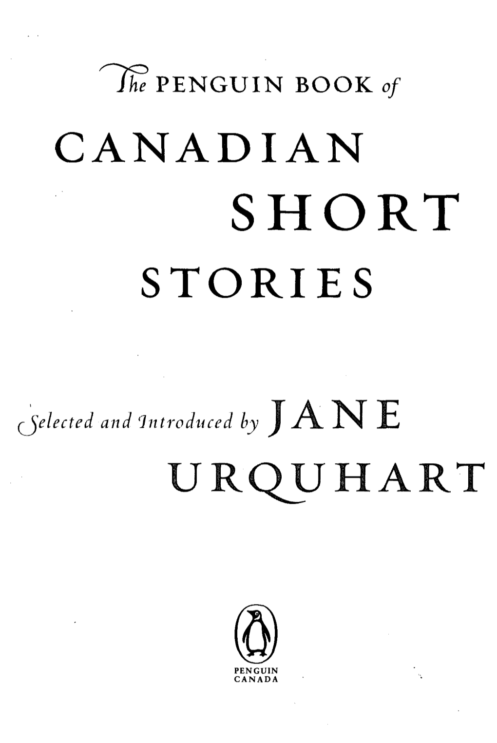 Canadian Stories Urquhart