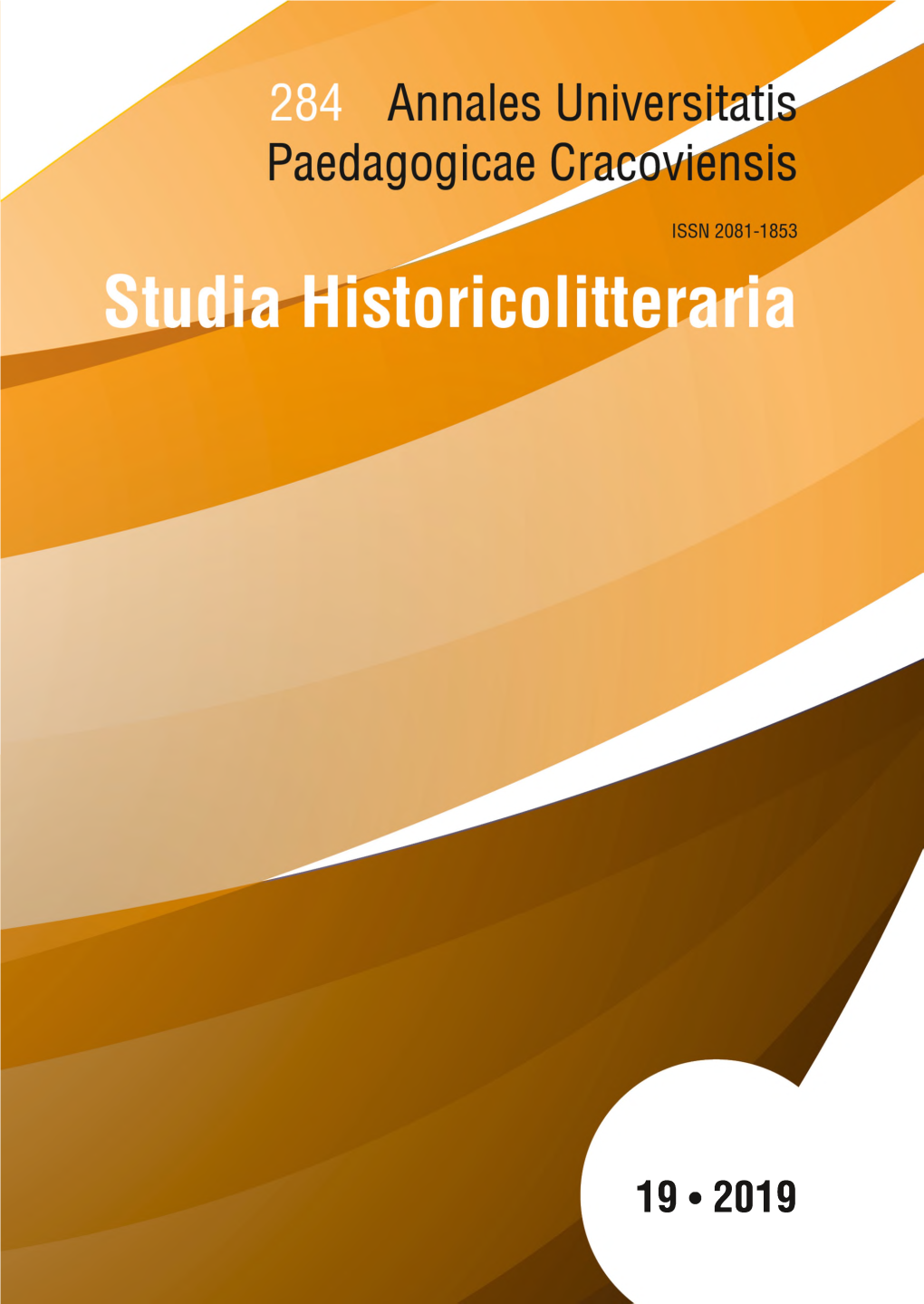 AUPC. 284. Studia Historicolitteraria 19